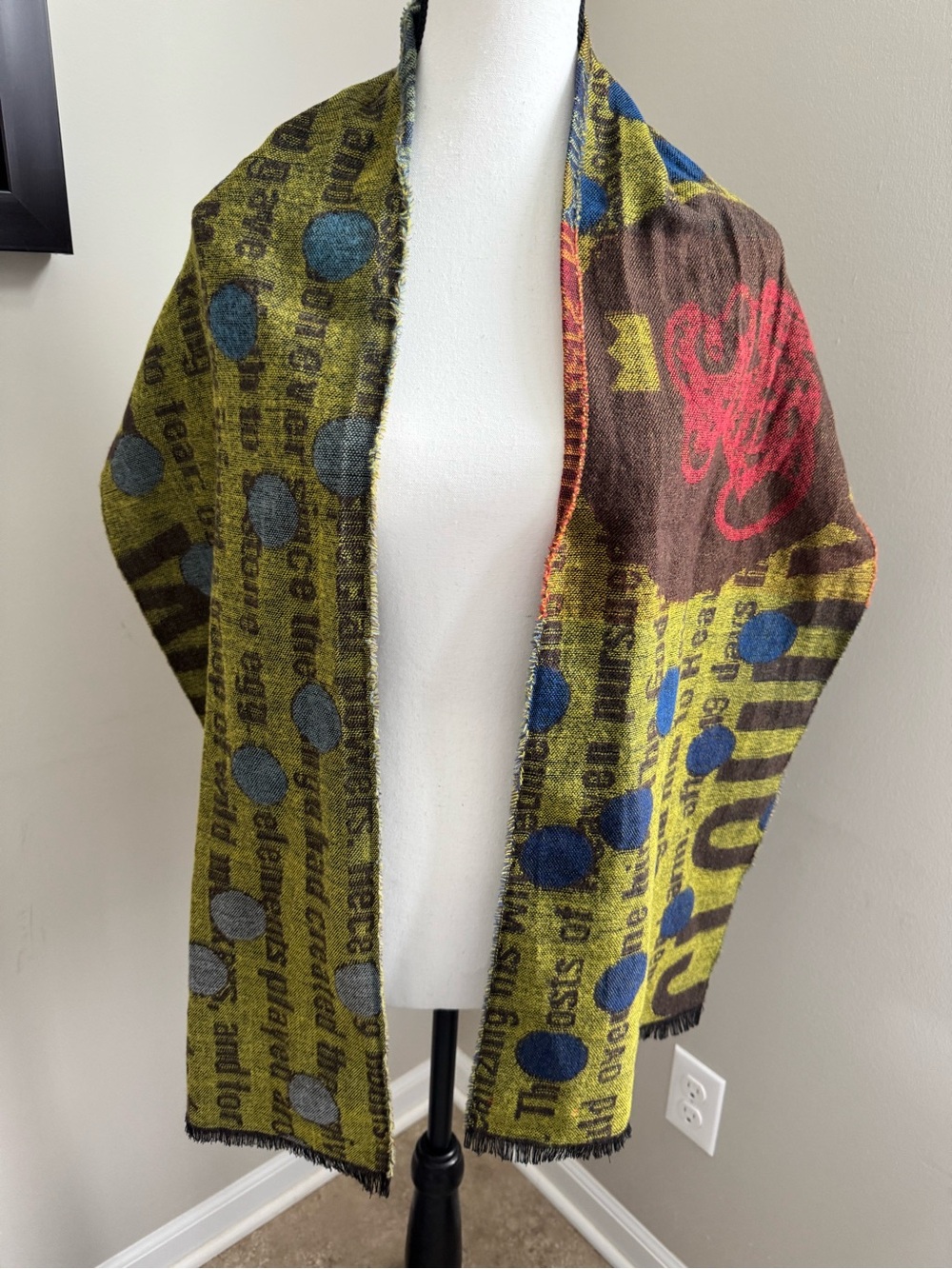 Walter Van Beirendonck Monkey King Journey To The West Woven Scarf Rare 66”